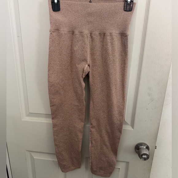 Free People FP Movement Good Karma Leggings Womens M/L Nutmeg Mauve Pink - Picture 1 of 11